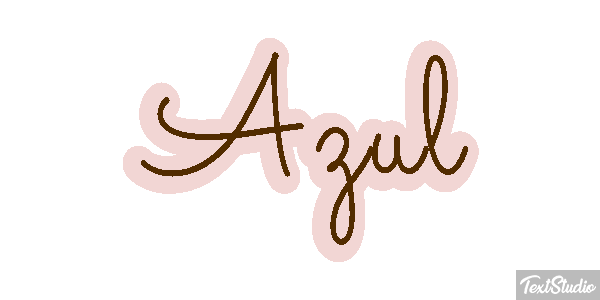 Azul Text effect