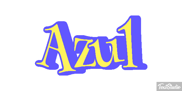 Azul Text effect