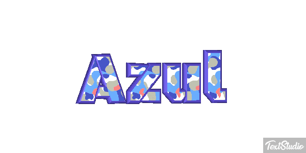 Azul Text effect