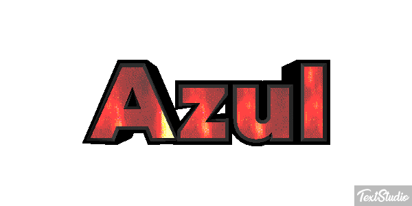 Azul Text effect