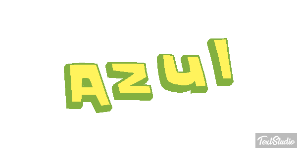 Azul Text effect