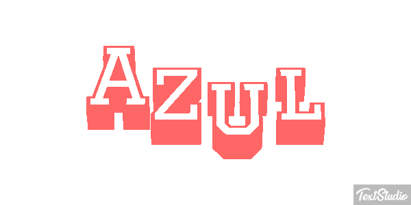 Azul Text effect