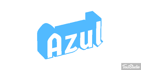 Azul Text effect