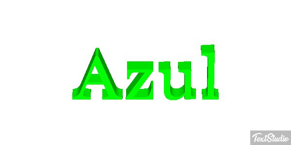 Azul Text effect