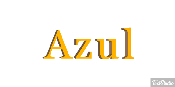 Azul Text effect