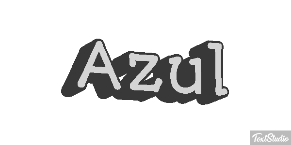 Azul Text effect