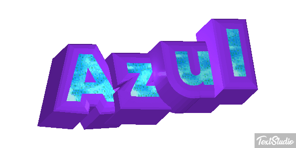 Azul Text effect