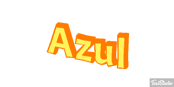 Azul Text effect