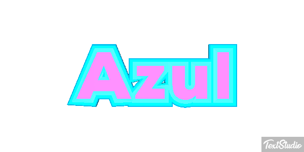 Azul Text effect