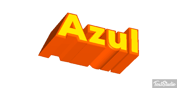 Azul Text effect
