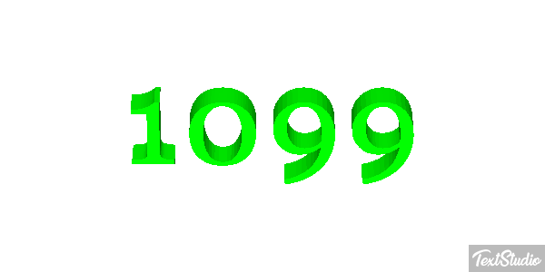 1099 Efecto de texto