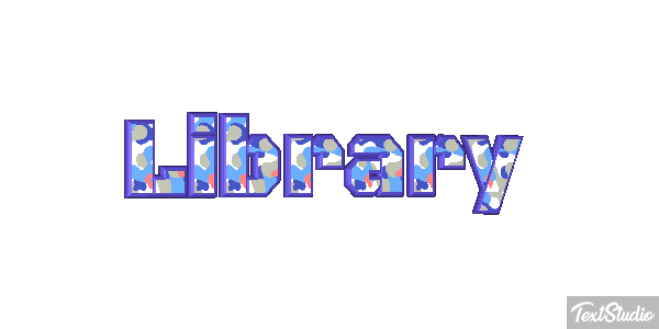 Library Text effect