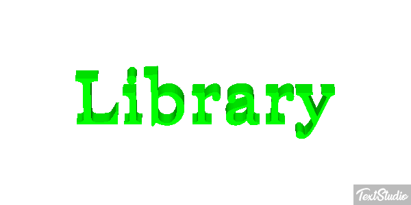Library Text effect