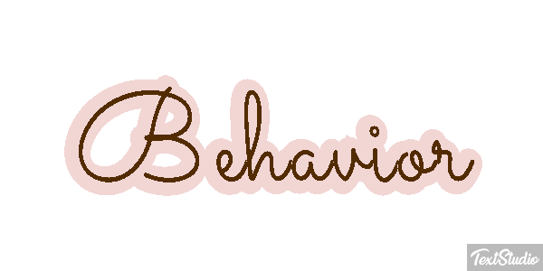 Behavior Text effect