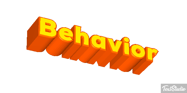 Behavior Text effect