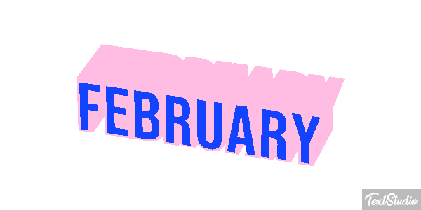 February Texteffekt