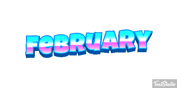 February Texteffekt