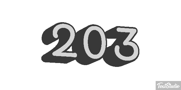203 Tekst effect