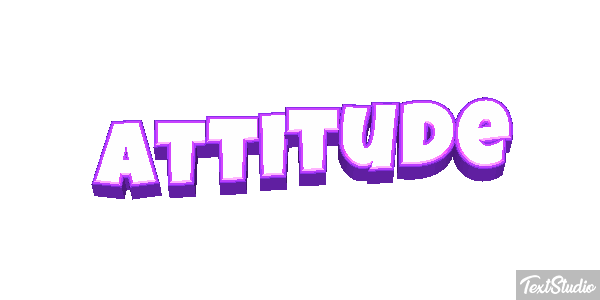 Attitude Metin efekti