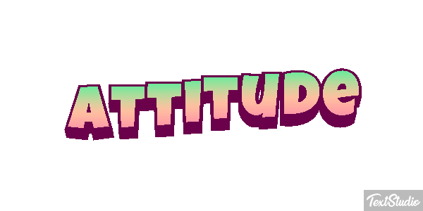 Attitude Metin efekti