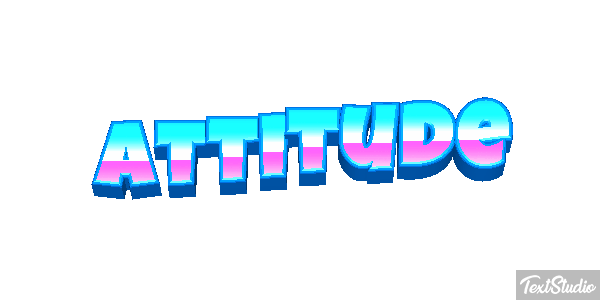 Attitude Metin efekti