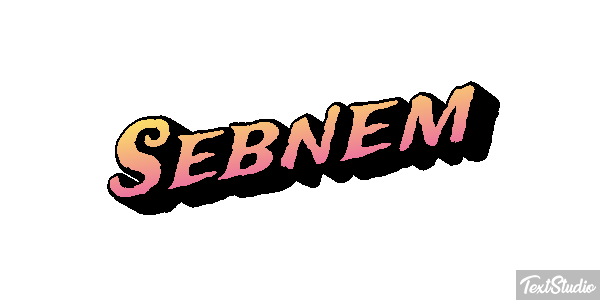 Şebnem Tekst effect