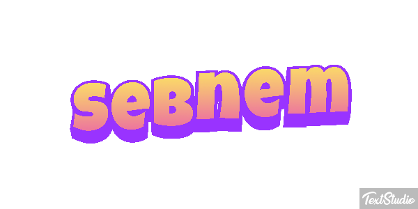 Şebnem Tekst effect