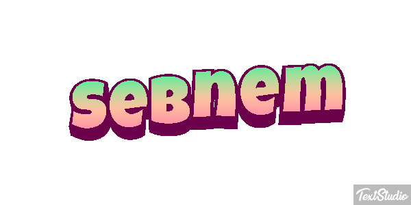 Şebnem Tekst effect