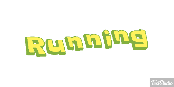 Running テキスト効果
