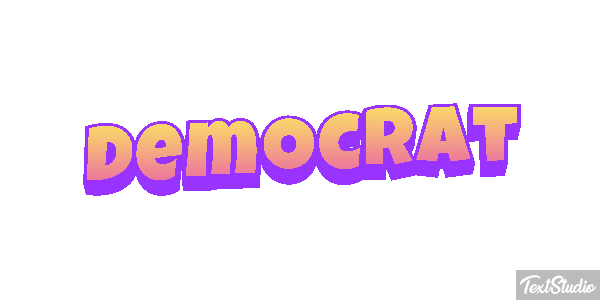 Democrat Text effect