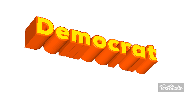 Democrat Text effect