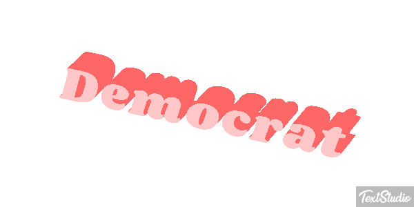 Democrat Text effect