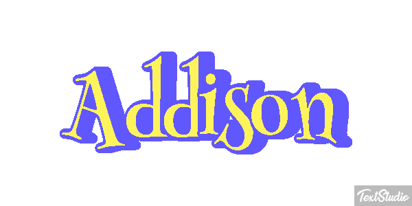 Addison Efecto de texto