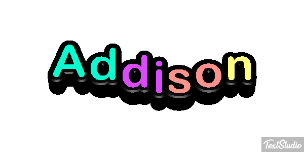 Addison Efecto de texto