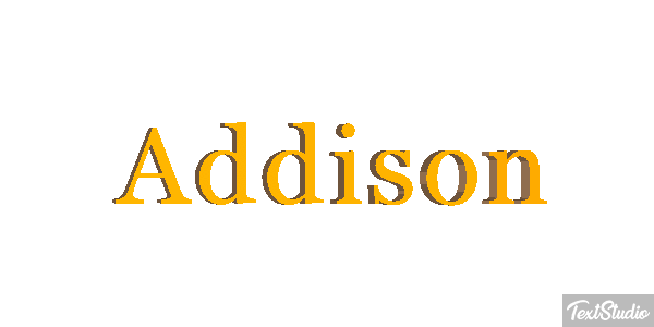 Addison Efecto de texto