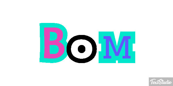 Bom Efeito do texto