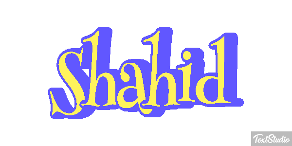 Shahid Effetto testo