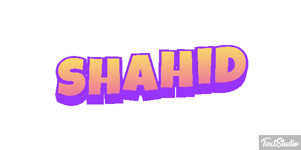 Shahid Effetto testo