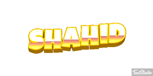 Shahid Effetto testo