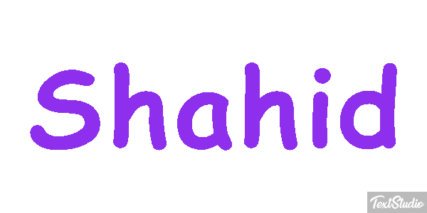 Shahid Effetto testo