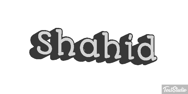Shahid Effetto testo