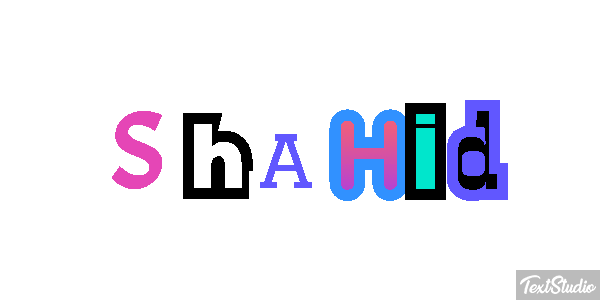 Shahid Effetto testo