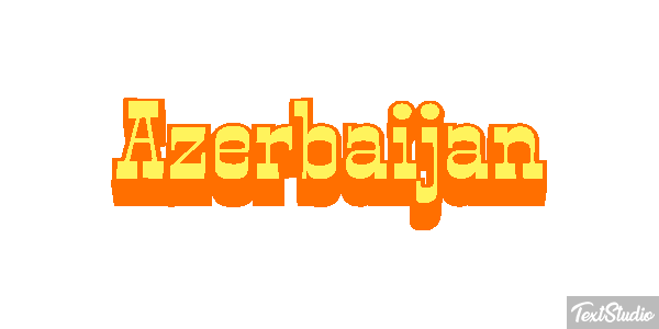 Azerbaijan Text effect