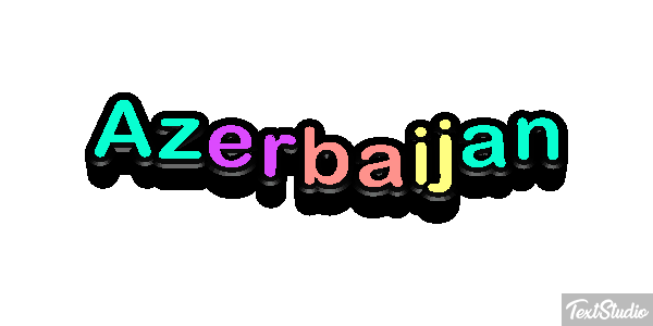 Azerbaijan Text effect