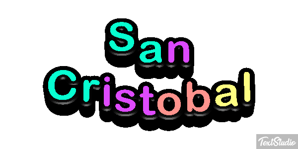 San Cristóbal Efekt tekstowy