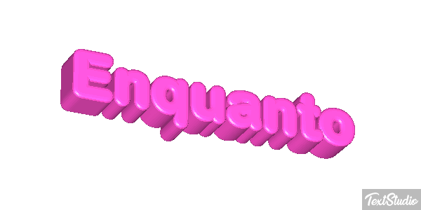 Enquanto Text effect