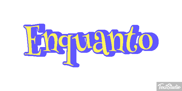 Enquanto Text effect