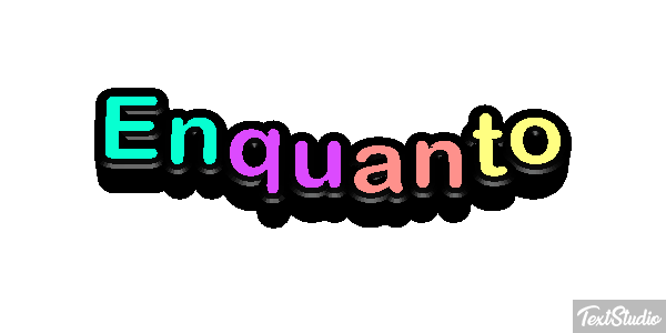 Enquanto Text effect