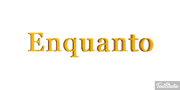 Enquanto Text effect