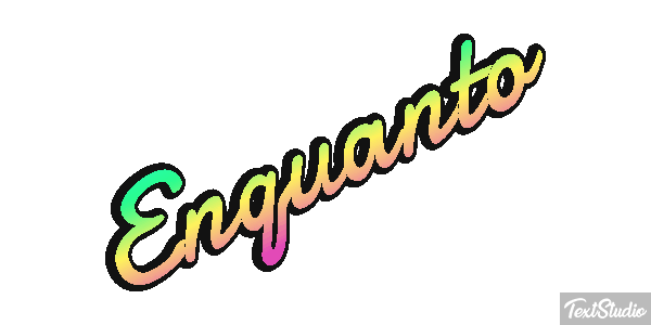 Enquanto Text effect
